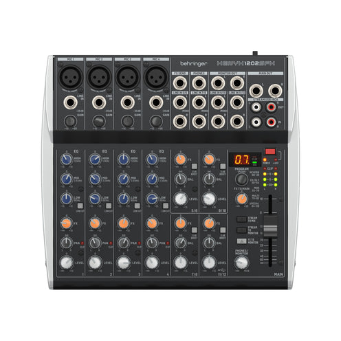 Behringer Xenyx 1202 SFX 12-Channel Mixer w/ USB, EU Plug
