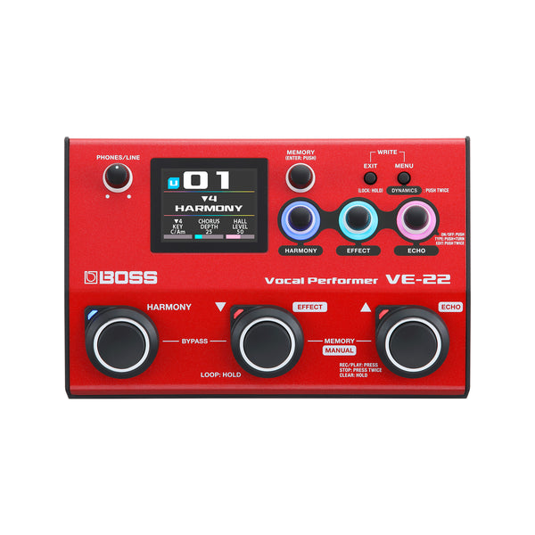 BOSS VE-22 Vocal Performer Pedal – Swee Lee Singapore