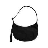 Baggu Medium Nylon Crescent Bag, Black
