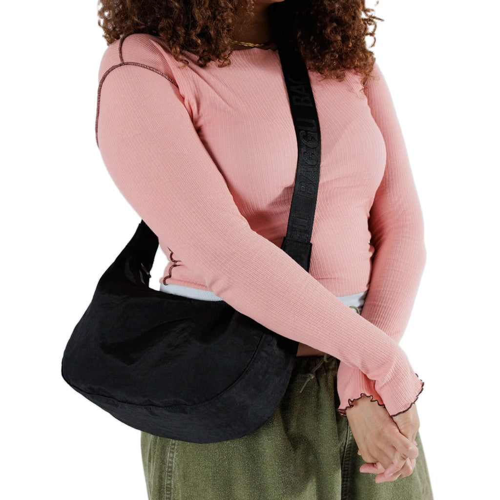 Baggu Medium Nylon Crescent Bag, Black – Swee Lee Singapore