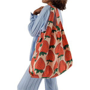 Baggu Big Shopper Bag, Strawberry