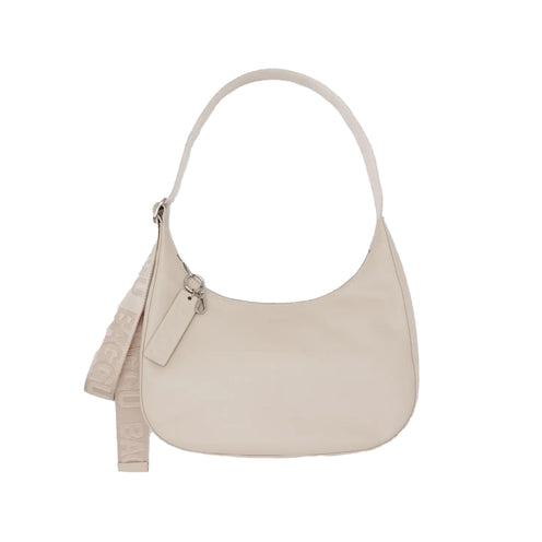 Baggu Medium Recycled Leather Shoulder Bag, Stone