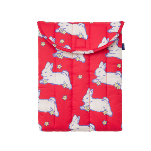 Baggu Puffy 13/14 inch Laptop Sleeve, Bunnies