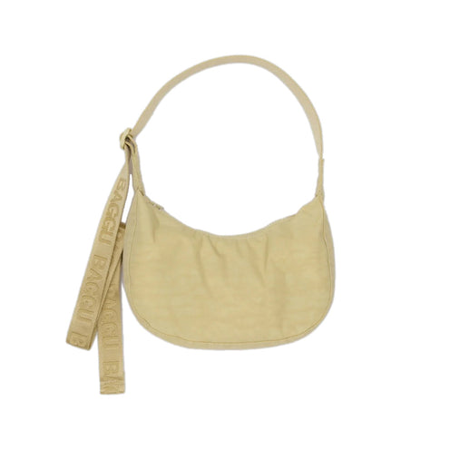 Baggu Small Nylon Crescent Bag, Butter