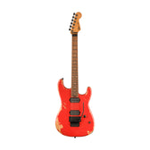 Charvel Pro-Mod Relic San Dimas Style 1 HH FR PF Electric Guitar, Pau Ferro FB, Weathered Orange