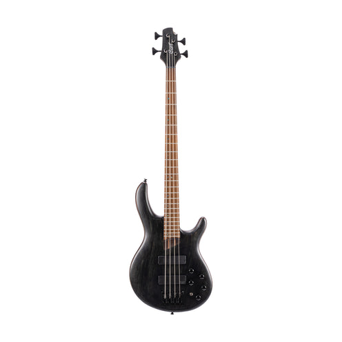 Cort B4 Element Electric Bass Guitar, Open Pore Trans Black