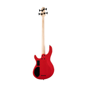 Cort C4 Deluxe Electric Bass Guitar, Candy Red