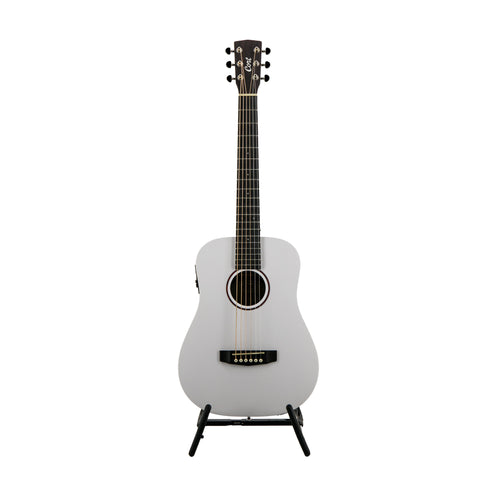 Cort Swee Lee Exclusive Earth Mini E Adirondack Acoustic Guitar w/ Pickup and Bag, Open Pore White