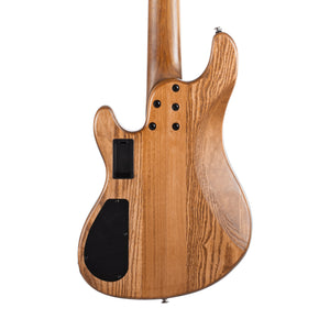 Cort GB-MODERN-5-OPVN Electric Bass Guitar w/Case, Open Pore Vintage Natural