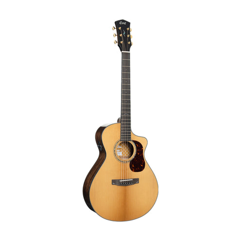 Cort Gold-MC6 Ovangkol Electro-Acoustic Guitar w/Case, Natural