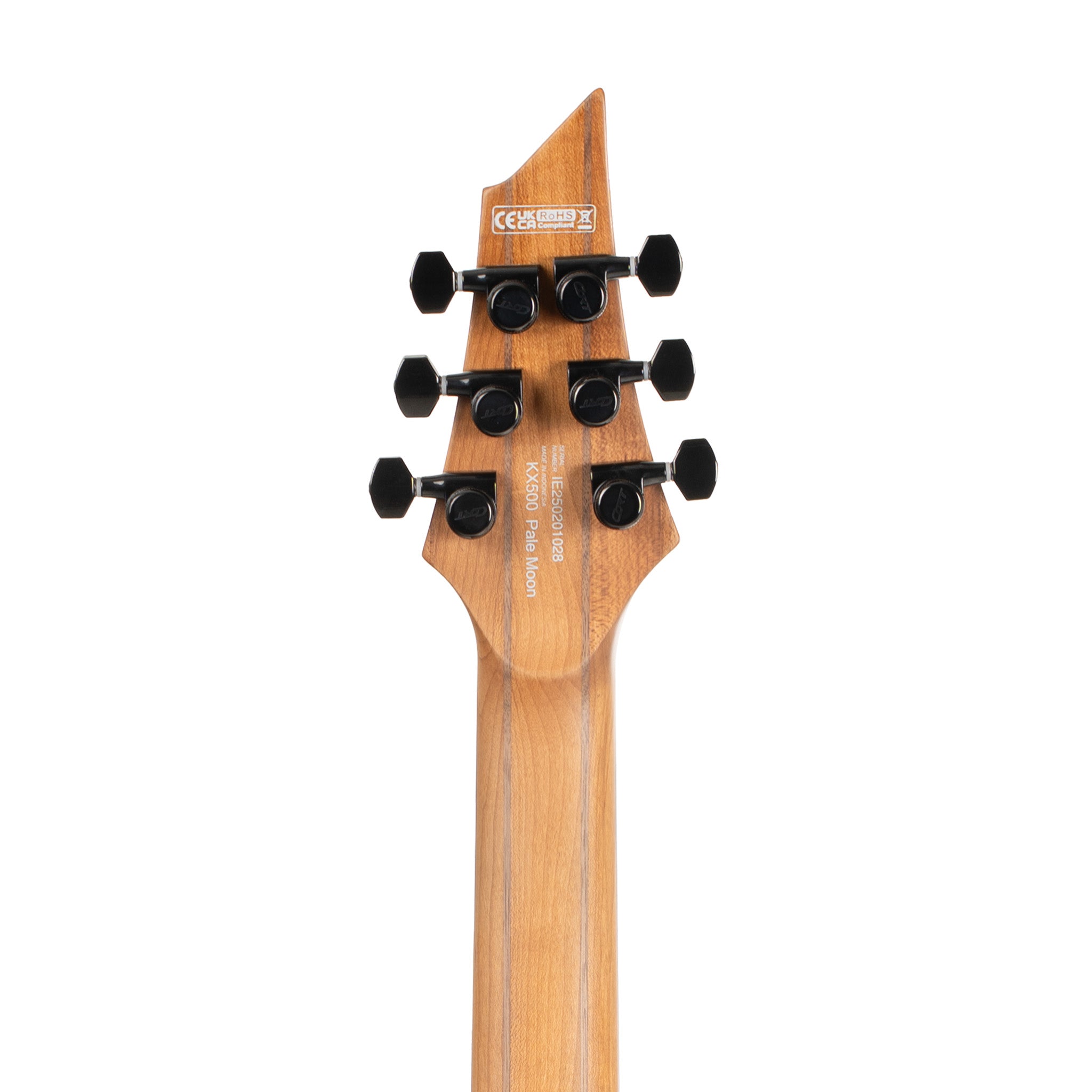 Cort KX500 Electric Guitar w/Pale Moon Ebony Top, Natural Black