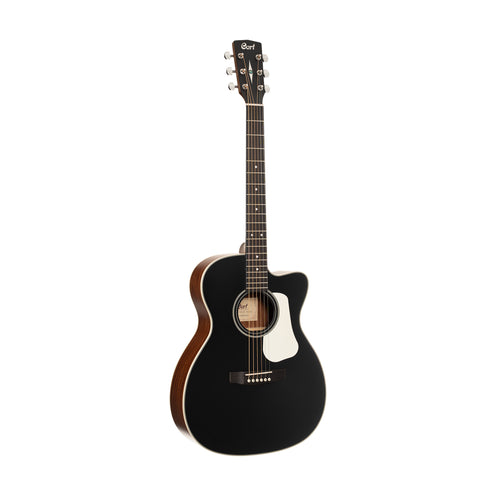 Cort L100OCF-CED Acoustic Guitar, Black Satin