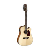 Cort MR710F-12 12-String Acoustic Guitar, Natural Satin