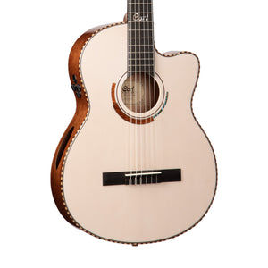 Cort Solencanto Classical Guitar, White Blonde Gloss