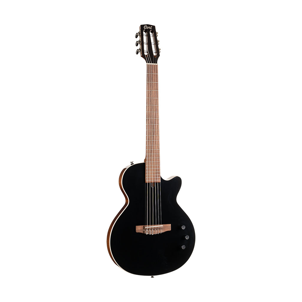 Cort Sunset Nylectric II Classical Guitar w/Bag, Black – Swee Lee