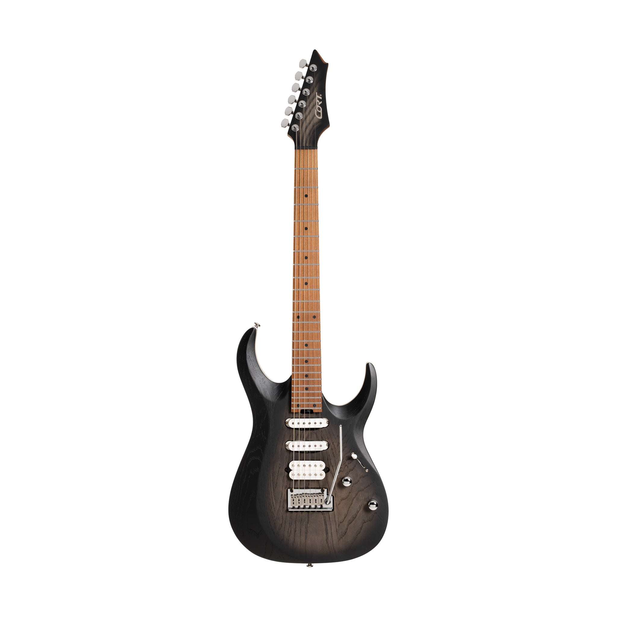 Cort X700 Triality Electric Guitar w/Bag, Open Pore Black Burst