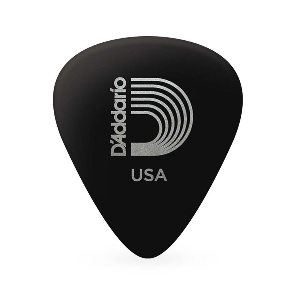 D'Addario Standard Guitar Picks, Black Celluloid, 10-Pack, Medium