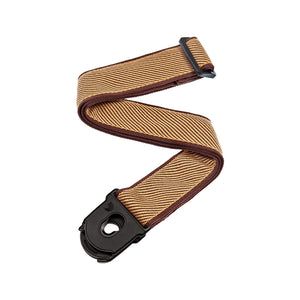 D'Addario 50PLB06 50mm Planet Lock Guitar Strap, Tweed