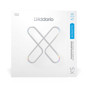 D'Addario XSAPB1047-12 Phosphor Bronze 12-String Acoustic Guitar Strings, Light, 10-47