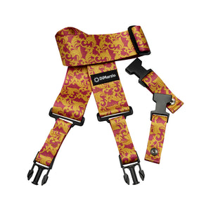 DiMarzio DD2252 Steve Vai UtoPIA ClipLock Guitar Strap, Pink/Gold