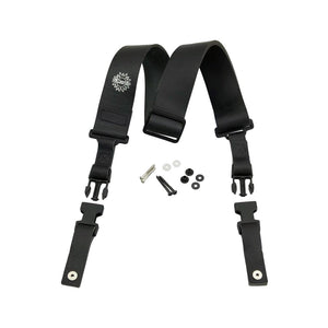 DiMarzio DD2420BK Custom Italian Leather ClipLock Guitar Strap, Black