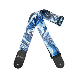 DiMarzio DD3140 Steve Vai Print Guitar Strap, Blue Universe