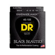 DR Strings BKB-45 Black Beauties Coated Steel 4-String Bass Guitar Strings, Medium, 45-105