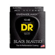 DR Strings BKE-10 Black Beauties K3 Coated Electric Guitar Strings, Medium, 10-46