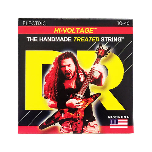 DR Strings DBG-10 Dimebag Hi-Voltage Darrell Signature Electric Guitar Strings, Medium, 10-46