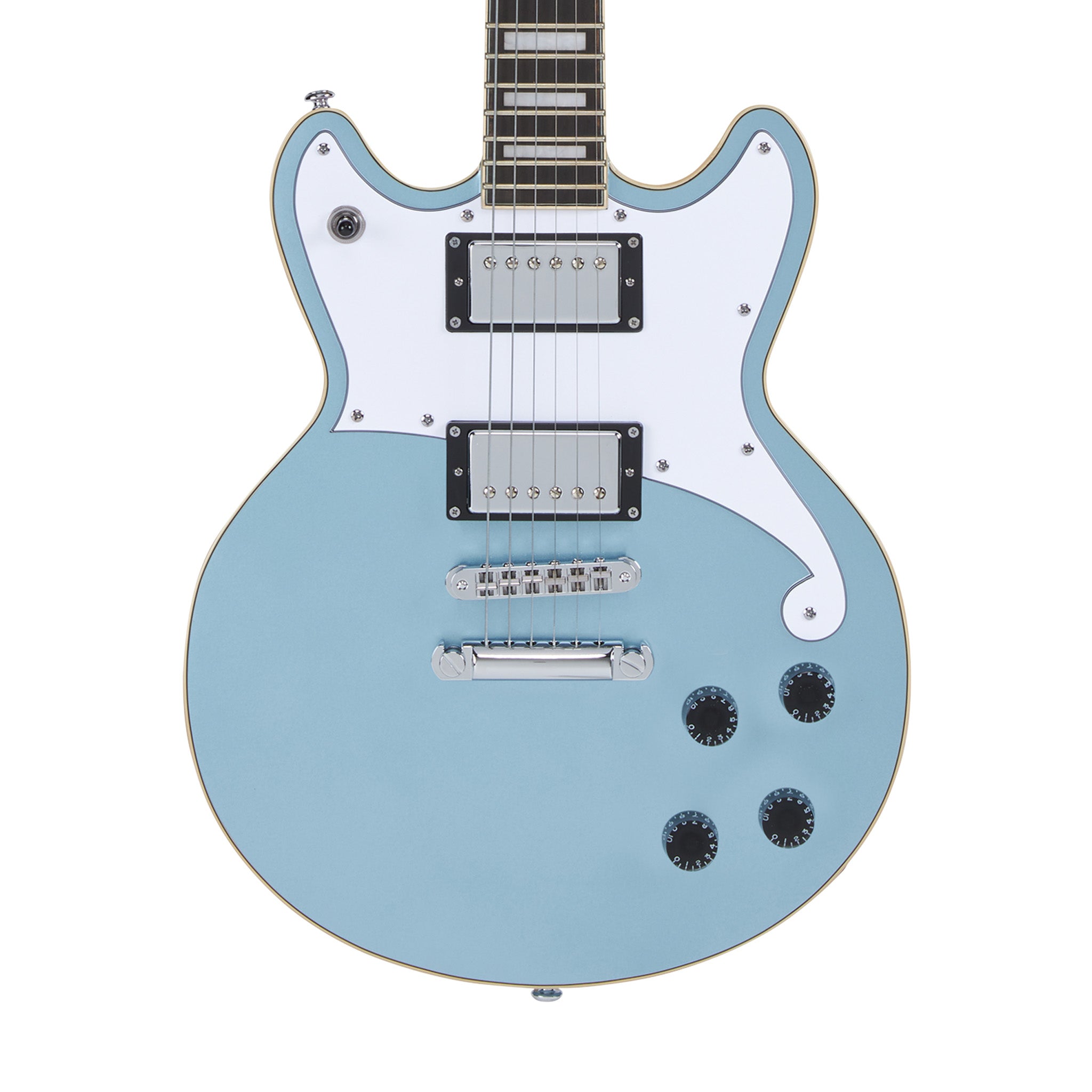 D'Angelico Premier Brighton Electric Guitar, Ice Blue Metallic