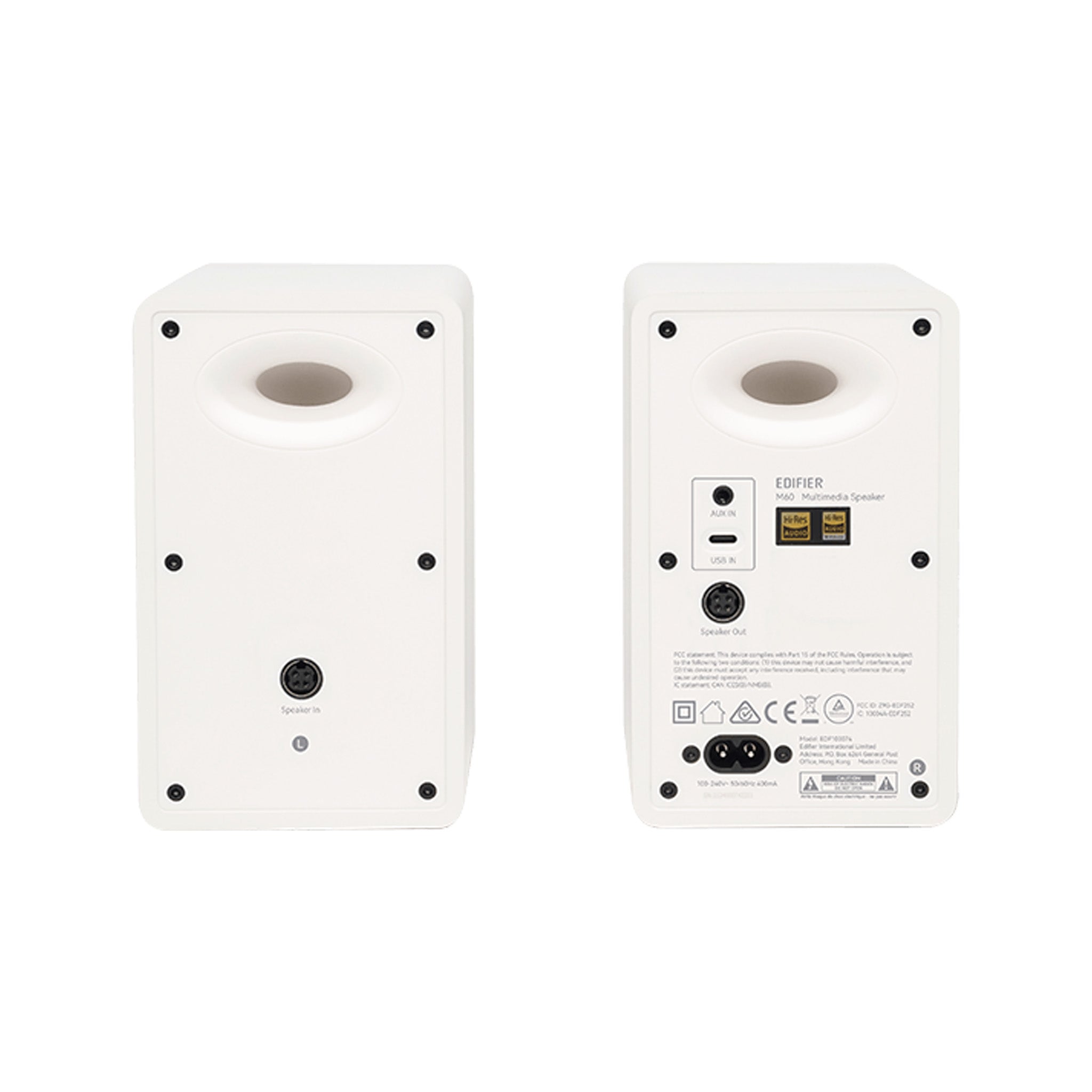 EDIFIER M60 ホワイト Edifier M60 Compact Multimedia Bluetooth Speakers, White – Swee