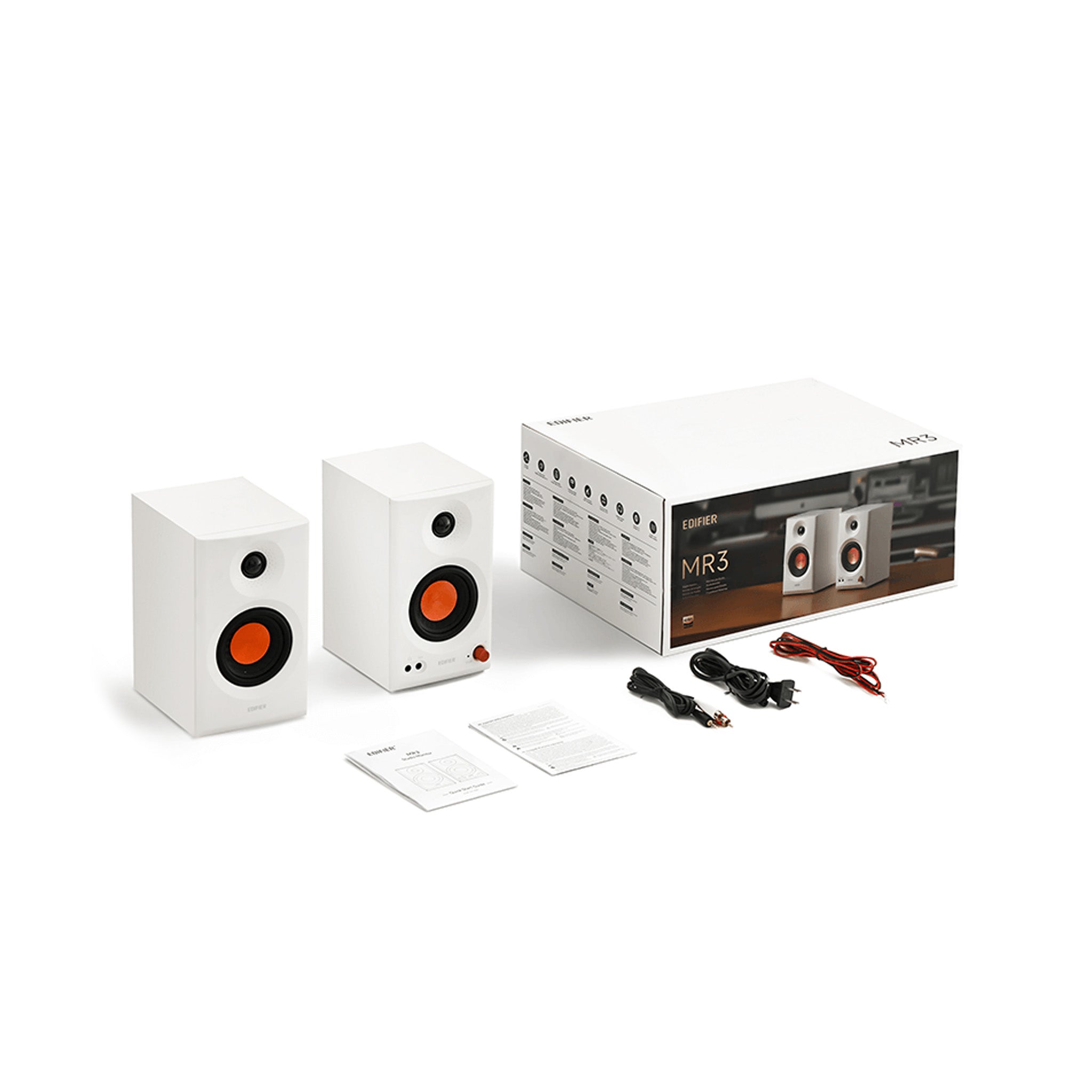 Edifier MR3 Powered Studio Monitor Speakers, White – Swee Lee
