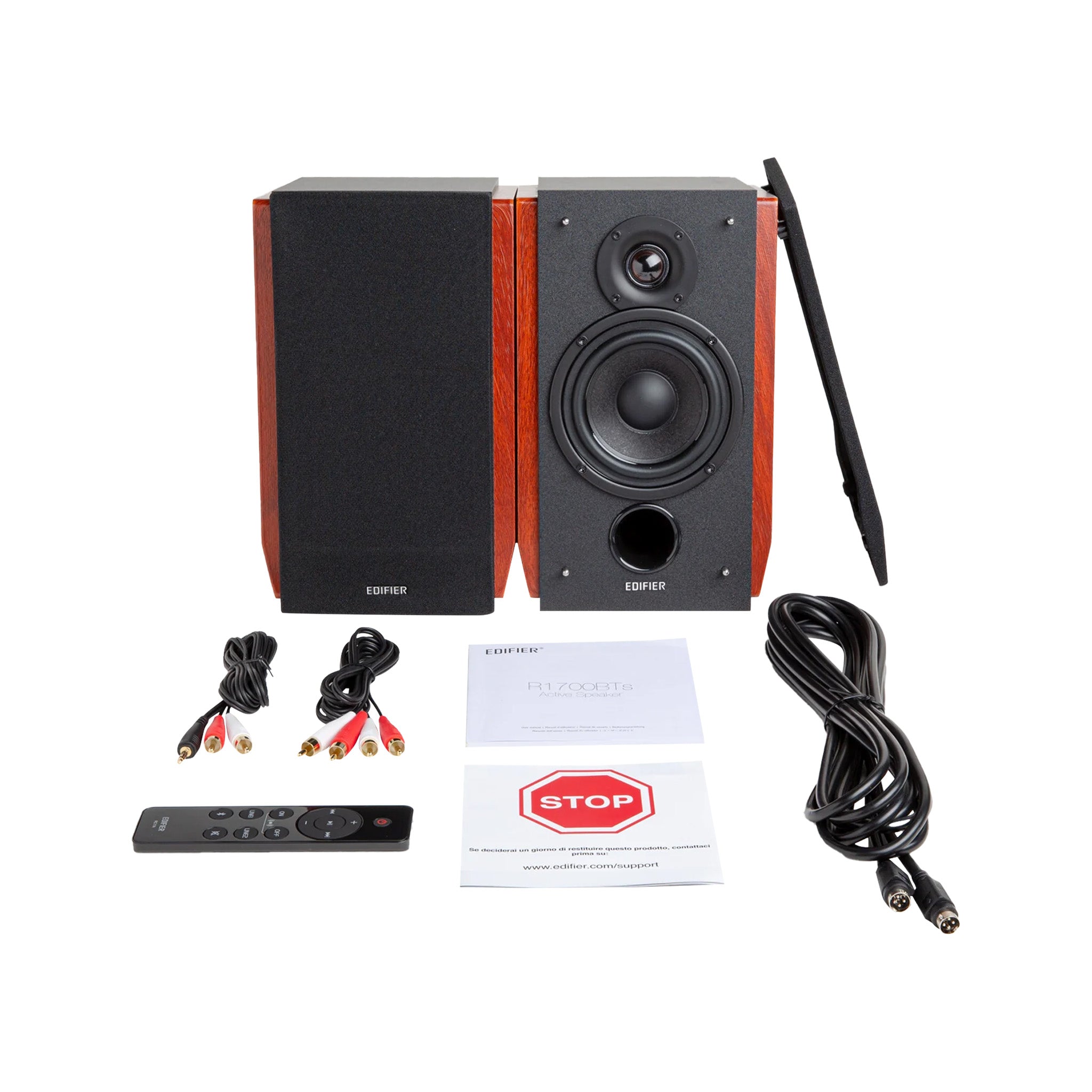Edifier Bookshelf Bluetooth Speaker R1700BTs, Brown – Swee Lee