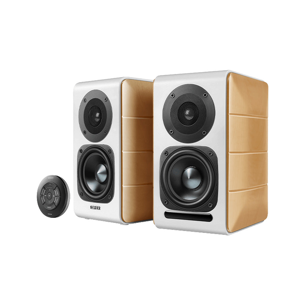 EDIFIER S880DB MKII ホワイト Edifier S880DB Hi-Res Audio Bluetooth Bookshelf Speakers, 88W