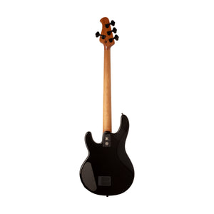 Ernie Ball Music Man DarkRay Bass Guitar, Ebony FB, Obsidian Black