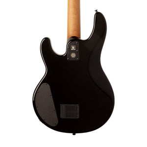 Ernie Ball Music Man DarkRay Bass Guitar, Ebony FB, Obsidian Black