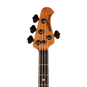 Ernie Ball Music Man DarkRay Bass Guitar, Ebony FB, Obsidian Black