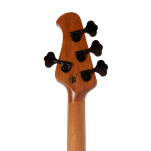 Ernie Ball Music Man DarkRay Bass Guitar, Ebony FB, Obsidian Black