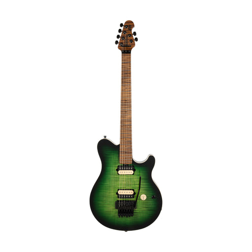 Ernie Ball Music Man Axis Electric Guitar, Maple FB, Matcha Flame