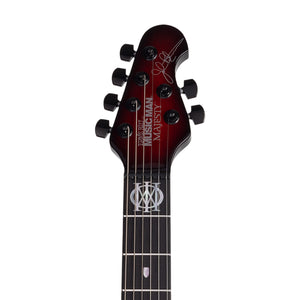 Ernie Ball Music Man John Petrucci Majesty Electric Guitar, Ebony FB, Ember Glow