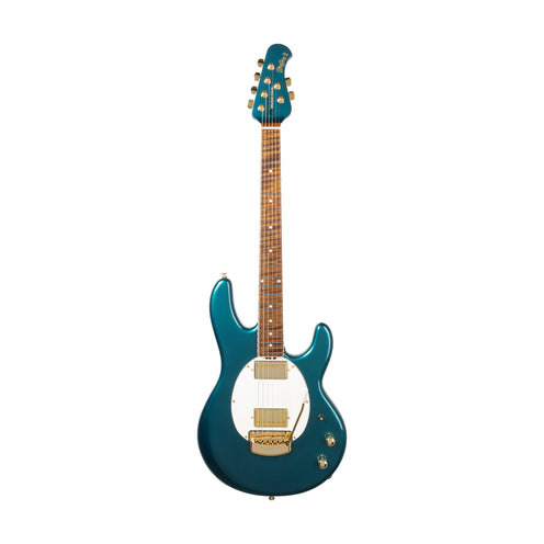 Ernie Ball Music Man Stingray II Cory Wong Deluxe Electric Guitar, Roasted Maple FB, Pine Green