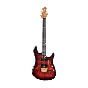 Ernie Ball Music Man Jason Richardson Signature Cutlass HH Electric Guitar, Ebony FB, Rorschach Red