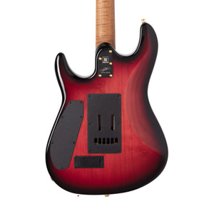 Ernie Ball Music Man Jason Richardson Signature Cutlass HH Electric Guitar, Ebony FB, Rorschach Red
