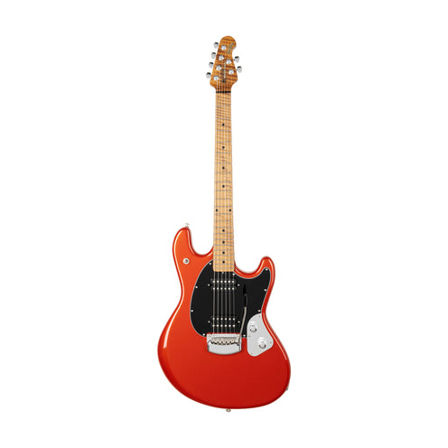 Ernie Ball Music Man StingRay HH Electric Guitar, Maple FB, Blood Orange