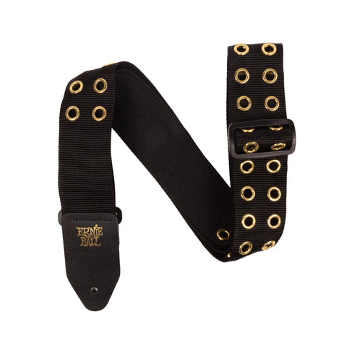 Ernie Ball Premium Guitar Strap, Hole Lotta Metal Gold
