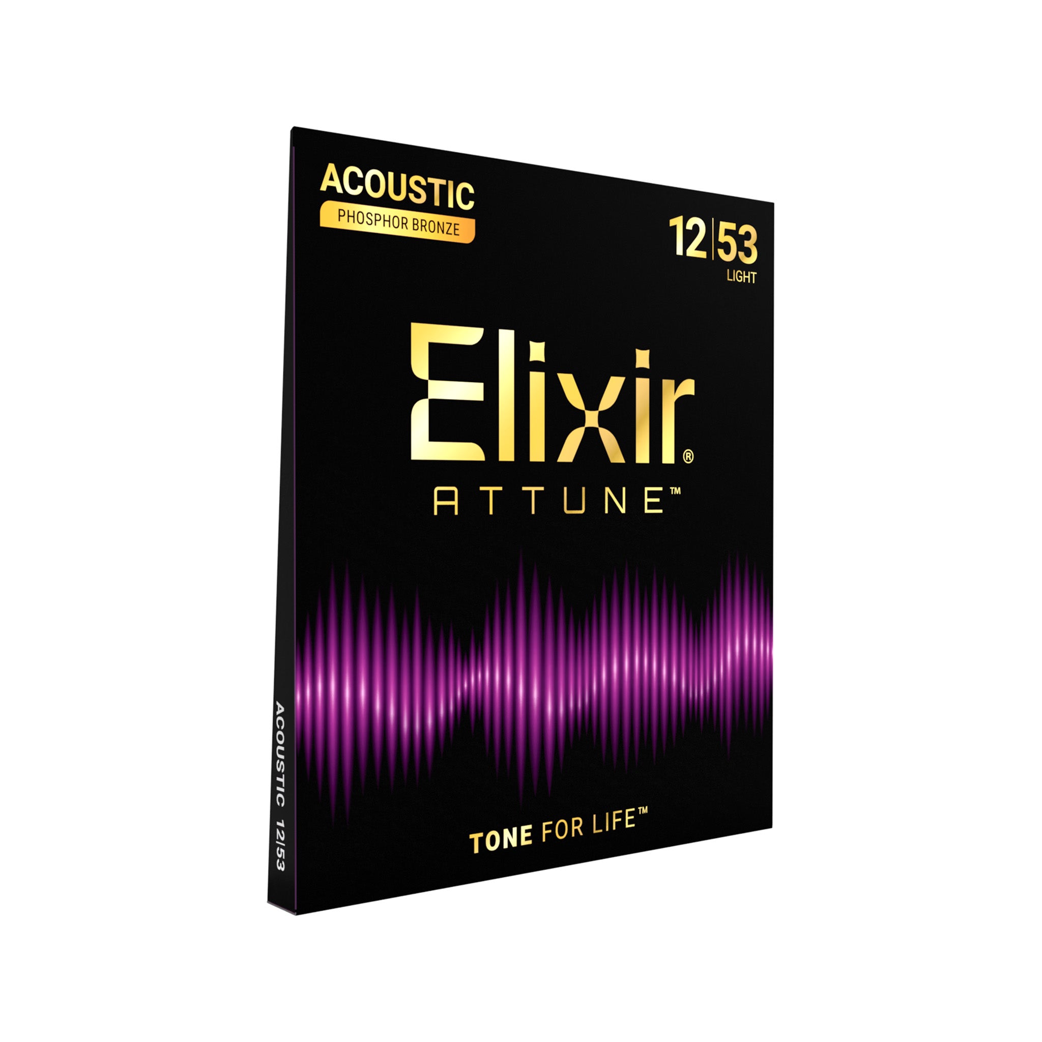 ELIXIR THEミナ Elixir 21052 Attune Phosphor Bronze Acoustic Guitar Strings, Light