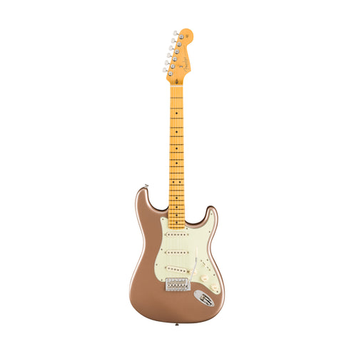 Fender American Professional Classic Stratocaster Electric Guitar, Maple FB, Faded Firemist Gold