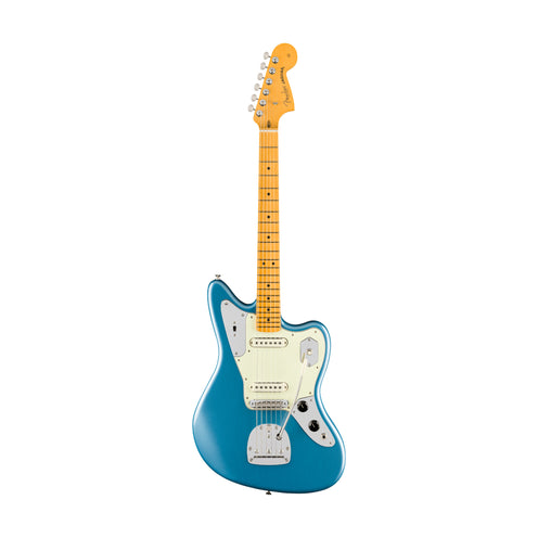 Fender American Professional Classic Jaguar Electric Guitar, Maple FB, Faded Lake Placid Blue
