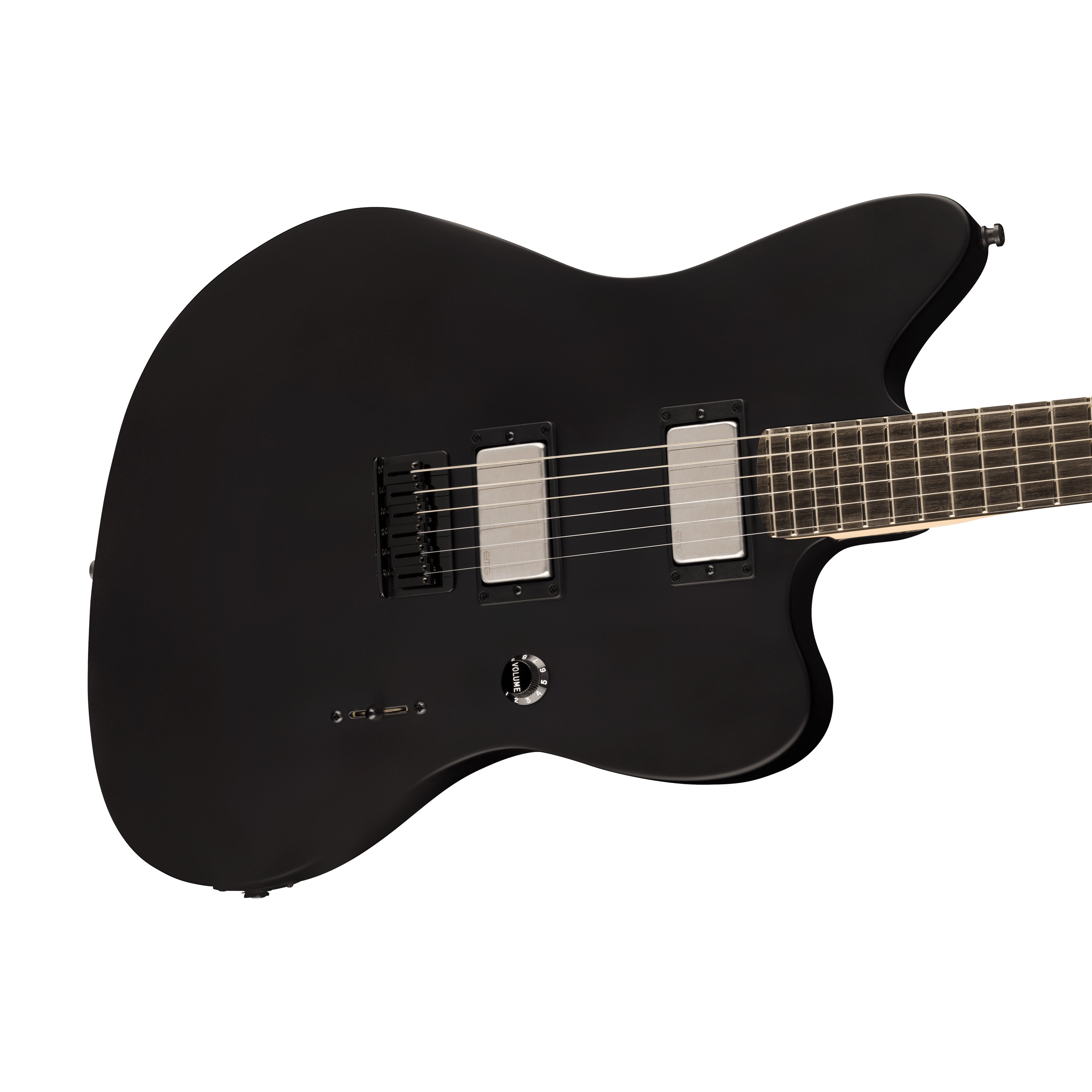 Fender Artist Jim Root Jazzmaster Guitar, Ebony Neck, Flat Black