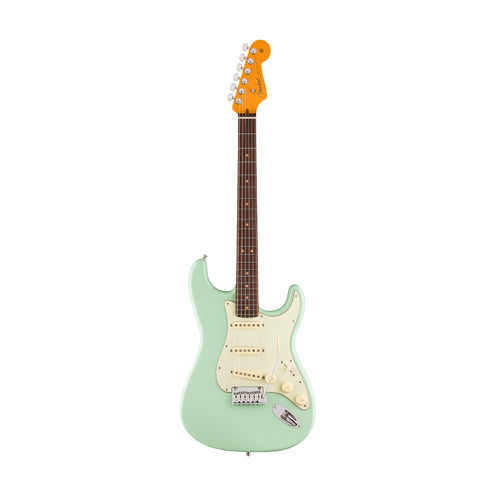 Fender American Ultra Luxe Vintage 60s Stratocaster Electric Guitar, RW FB, Surf Green